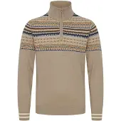 Blend Pull-over beige / bleu / marron / blanc