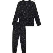 Schiesser Pyjama 'Teens Nightwear' noir / blanc
