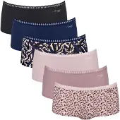Sloggi Culotte beige / bleu marine / rose / noir