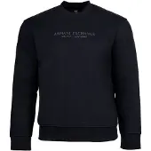 Armani Exchange pour homme. XM001284AF20934UB101 Sweat à col ras du cou marine (M), Noir, Casuel, Coton, Manche longue