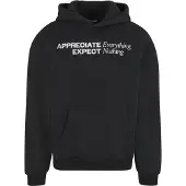 Mister tee Sweat-shirt 'Appreciate & Respect' noir / blanc