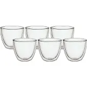 Villeroy & Boch Manufacture Rock - Lot de 6 verres à thé à double paroi | 250 ml | Verre borosilicaté | Micro-ondes et lave-vaisselle