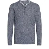 !Solid T-Shirt 'Belagos' bleu chiné