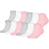 Puma Chaussettes gris chiné / rose / blanc