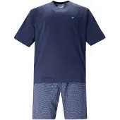 Hajo Pyjama court bleu marine