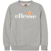 Ellesse Sweat 'Suprios' gris chiné / orange / rouge / blanc