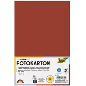 Folia Carton photo, (l)500 x (h)700 mm, 300 g/qm, rouge-brun (300 g/m², 10x)
