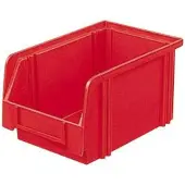 LA-KA-PE boîte de rangement ouverte L 230 / 200 x L 140 x H 130 mm rouge - LK3 RED
