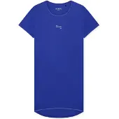 Schiesser Chemise de nuit 'Casual Essentials' bleu roi / blanc
