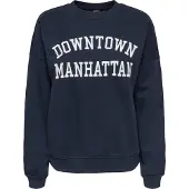 JDY Sweat-shirt 'JDYMESA' bleu nuit / blanc