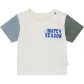 Noppies T-Shirt bleu-gris / bleu foncé / vert / blanc cassé