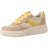 Tamaris Baskets basses beige / beige foncé / moutarde