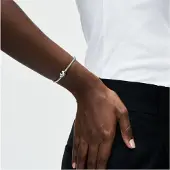 Pandora Bijoux Moments Fermoir coeur Charm cha ne serpent en argent sterling