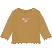Noppies T-Shirt marron / rose / blanc