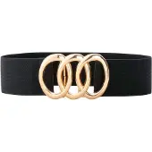 Bonprix Ceinture large et extensible à boucle anneaux