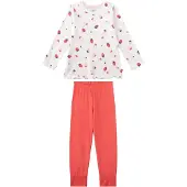 Sanetta Pyjama melon / blanc perle