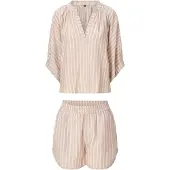 Lingadore Pyjama beige / blanc naturel
