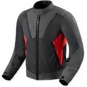 REV'IT! Veste textile de moto Revit Airwave 4, noir/rouge, L