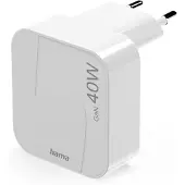 Hama Foldable 2x Qc Pd 40w Usb-c Wall Charger Clair
