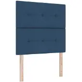 vidaXL Tête de lit LED avec bandes lumineuses LED bleues 100 cm Tissu