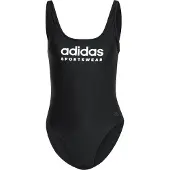 Adidas Maillot de bain sport 'Sportswear U-Back' noir / blanc