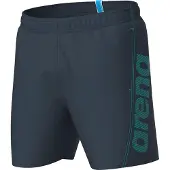 Arena Boardshorts 'Fundamentals Logo Boxer' gris foncé / jade