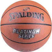 Spalding Balle 'Platinum Series Rubber' orange / noir / argent