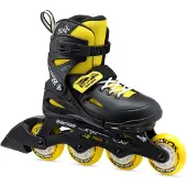 Rollerblade Patins à Roulettes - Fury - Noir/Jaune - Patins à ro - - 29/33 - Patins à Roulettes