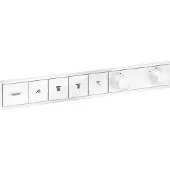 Hansgrohe robinet thermostatique encastré RainSelect pour 4 points de puisage, finition blanc mat
