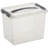 Q-Line Boîte de rangement - transparente - 9 L - 30 x 20 x 22 cm