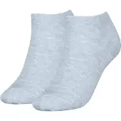 Tommy Hilfiger Femmes, Chaussettes, Damen Sneaker Hellblau Melange, Bleu, (lot de 2, 39 - 42)