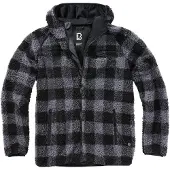 Brandit Veste en polaire gris / noir