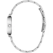 GUESS Montre à affichage analogique noir / argent / transparent