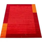 Paco Home Tapis salon à poils courts, motif ethnique géométrique, fait main, Gabbeh, dimensions 80 x 150 cm