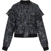 Faina Veste mi-saison 'Festive' bleu marine / noir / blanc