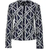 MADELEINE Blazer marine / blanc naturel