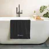 Yoursurprise Serviette brodée – noire