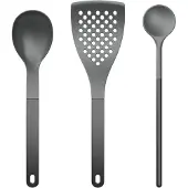 Mepal New Optima Black 3-tlg., Ustensiles de cuisine, Gris, Noir