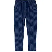 Schiesser Pantalon de pyjama 'Mix & Relax' bleu marine / argent