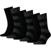 Tommy Hilfiger Chaussettes gris foncé / noir