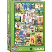 Eurographics 6000-0933 "Golf - Puzzle collage vintage (1000 pi ces)