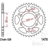 JT Sprockets Pignon Arrière 520 Jtr1478.42 Steel
