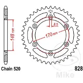 JT Sprockets Couronne moto JTR828,48