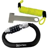 Urban Security Helmet Combination Padlock Argenté