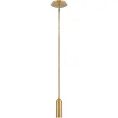HINKLEY Suspension LED Dax, finition laiton vieilli, 8 W, blanc chaud, 320 lm, métal, dimensions : 102,2 x 12,7 x 12,7 cm, IP20,