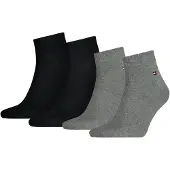 Tommy Hilfiger Chaussettes gris chiné / rouge / noir