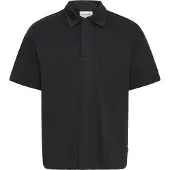 Solid Polo pour homme SDOSWALD, 100 % coton, coupe oversize