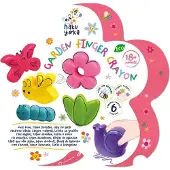 Avenir Crayon de cire doigt Jardin (6x)