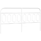 vidaXL Tête de lit de rechange en métal blanc 183 cm