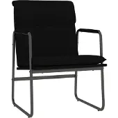 vidaXL Fauteuil lounge noir 55x64x80 cm Tissu